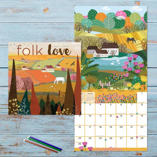 TF Publishing 2023 Folk Love Wall Calendar Michaels TF Publishing 2023 Folk Love Wall Calendar Michaels